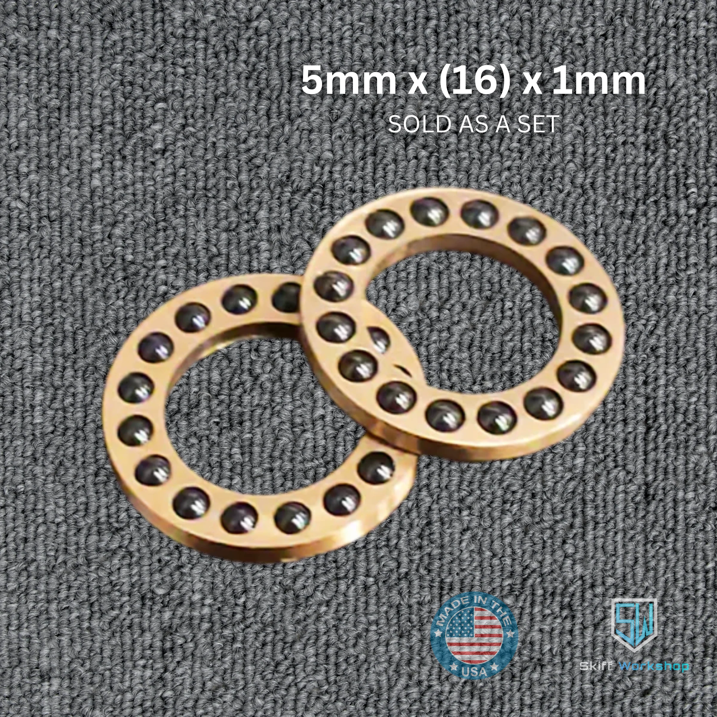 Bearings - 5mm x (16) x 1mm
