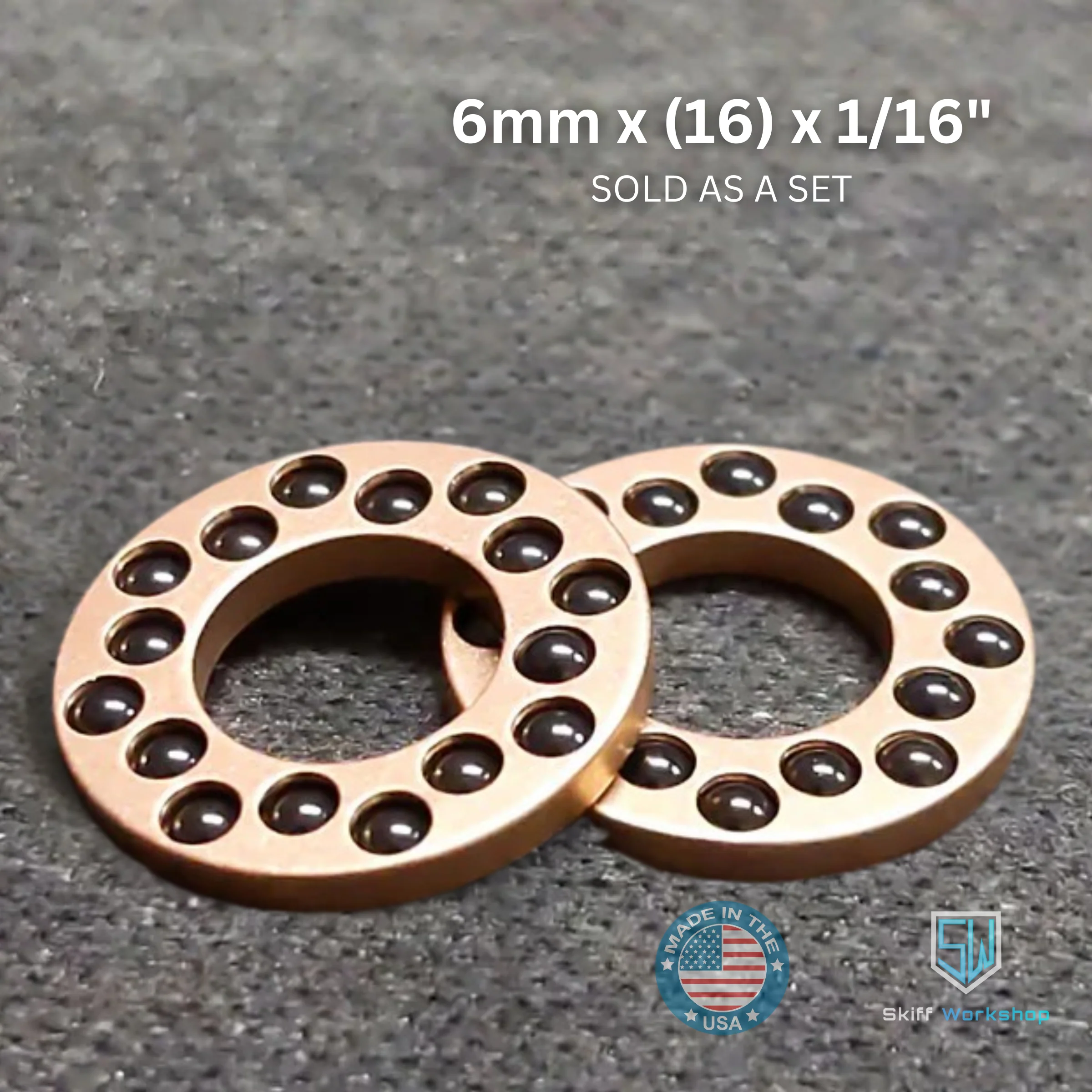 Bearings - 6mm x (16) x 1/16"