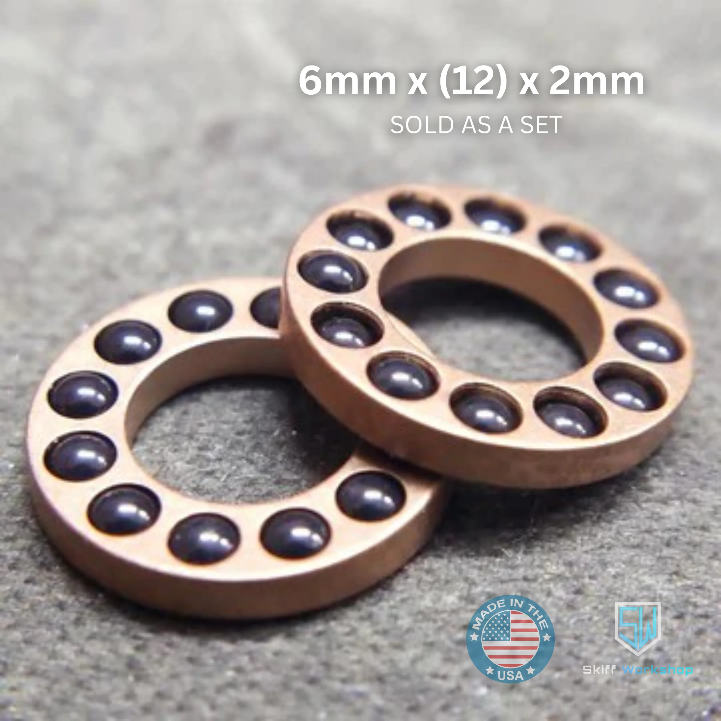 Bearings - 6mm x (12) x 2mm