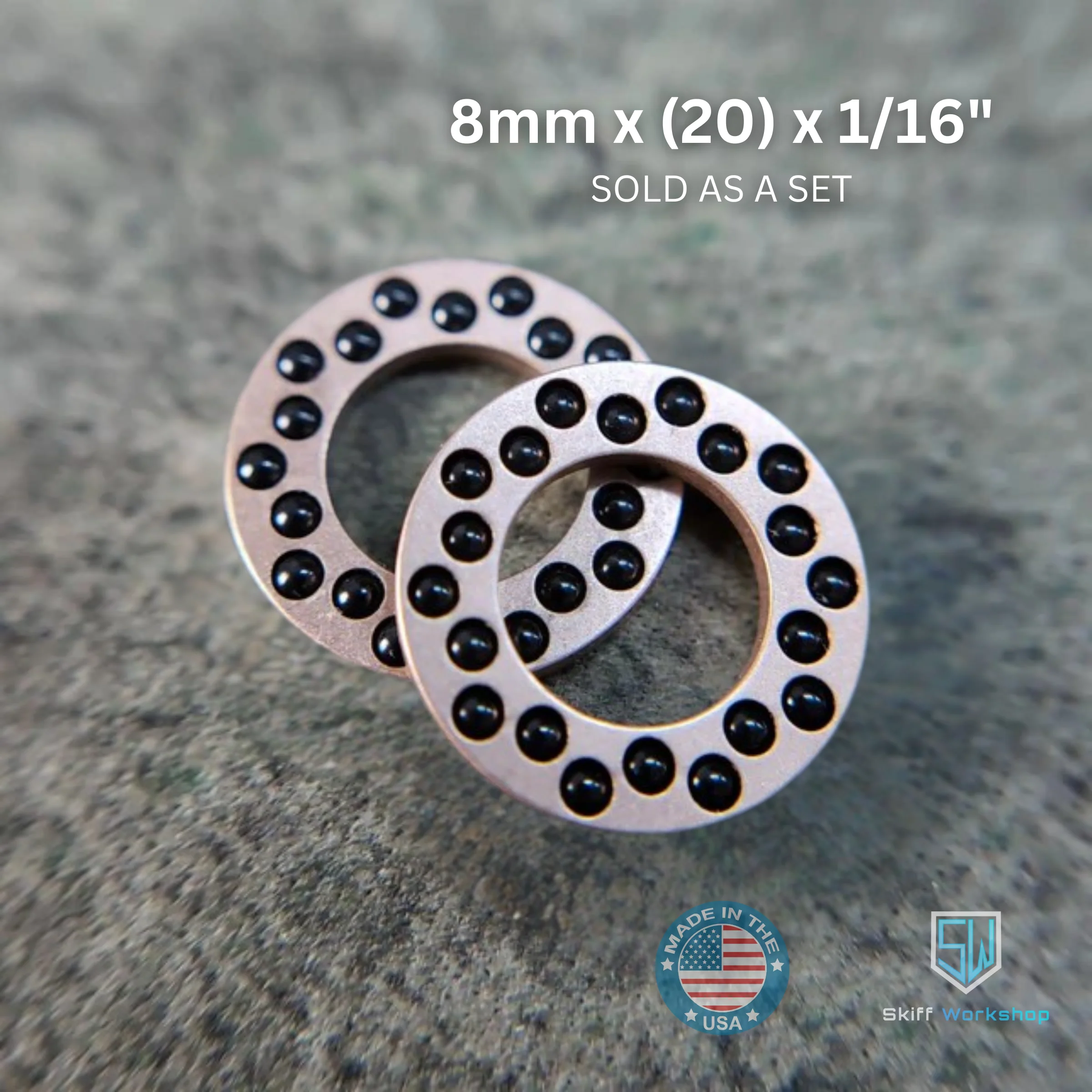 Bearings - 8mm x (20) x 1/16"