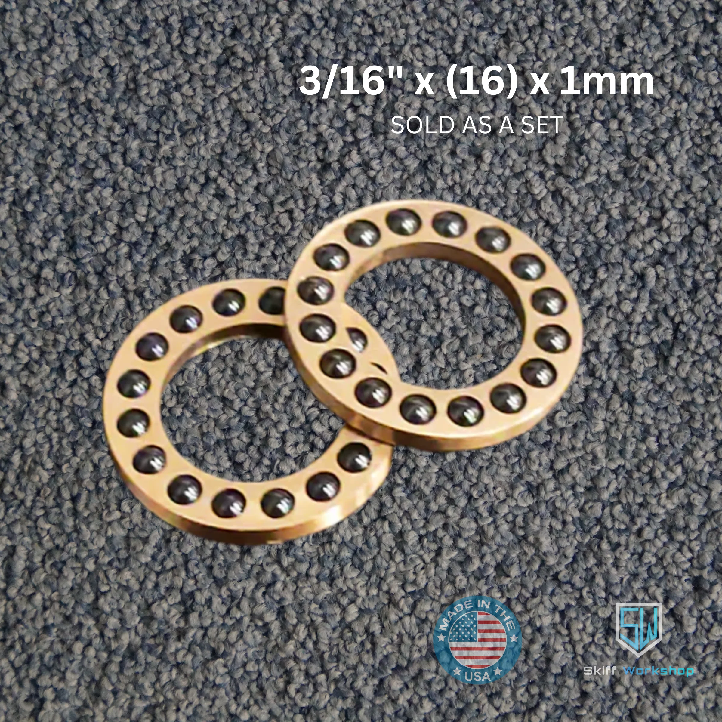 Bearings - 3/16" x (16) x 1mm