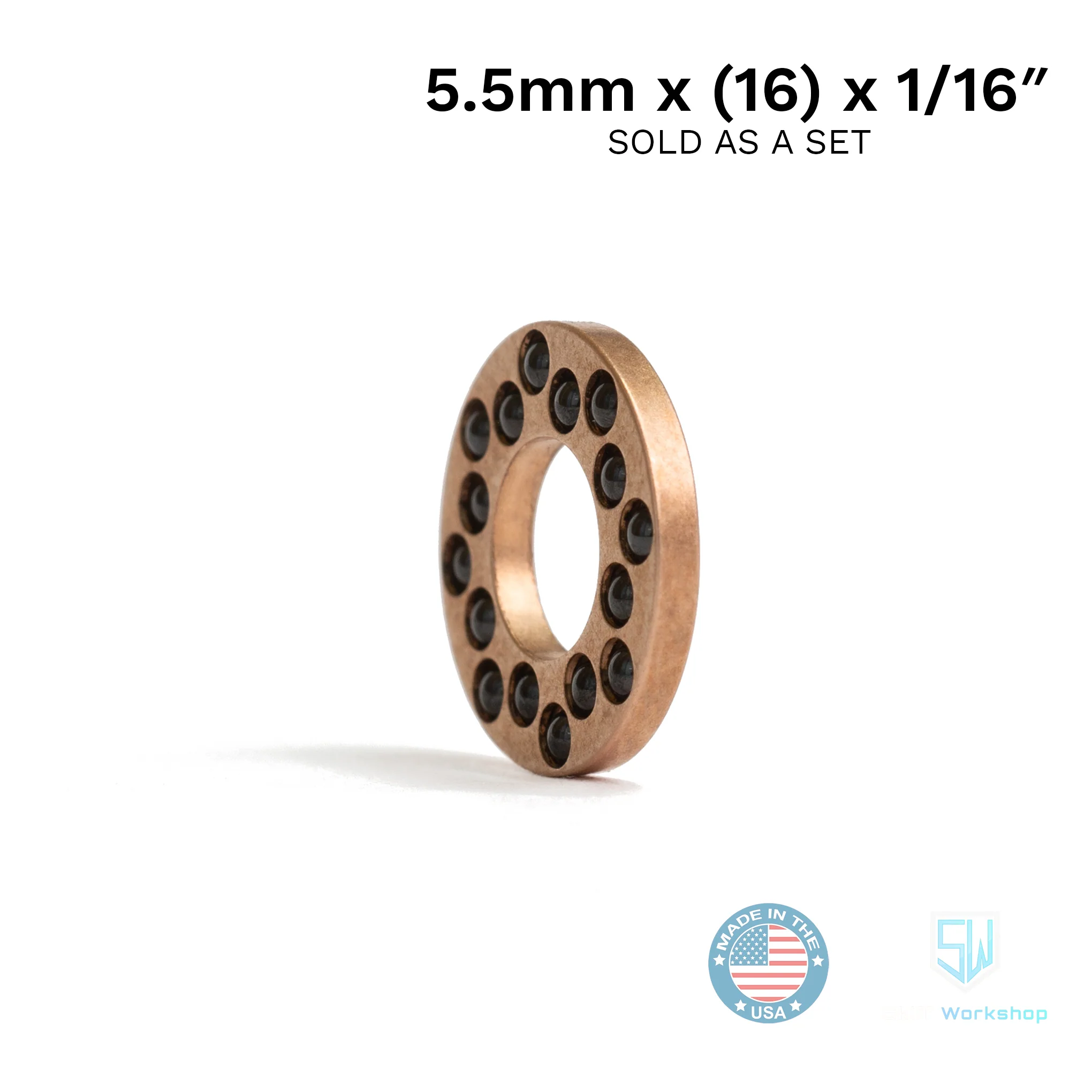 Bearings - 5.5mm x (16) x 1/16"